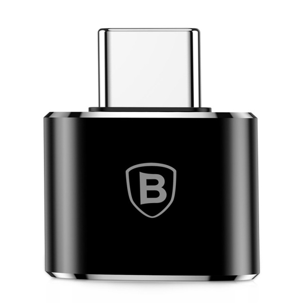 Adaptor Baseus Usb - Usb Tip C Conector Otg Negru CATOTG-01